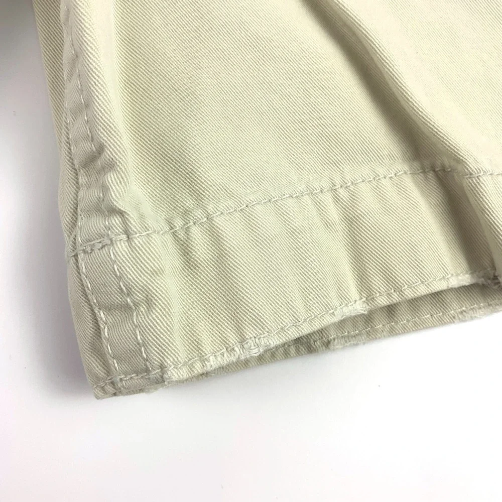 American Eagle Outfitters AEO Longer Length Mens Shorts Sz 28 Flat‎ Front Chino